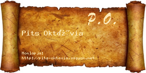 Pits Oktávia névjegykártya